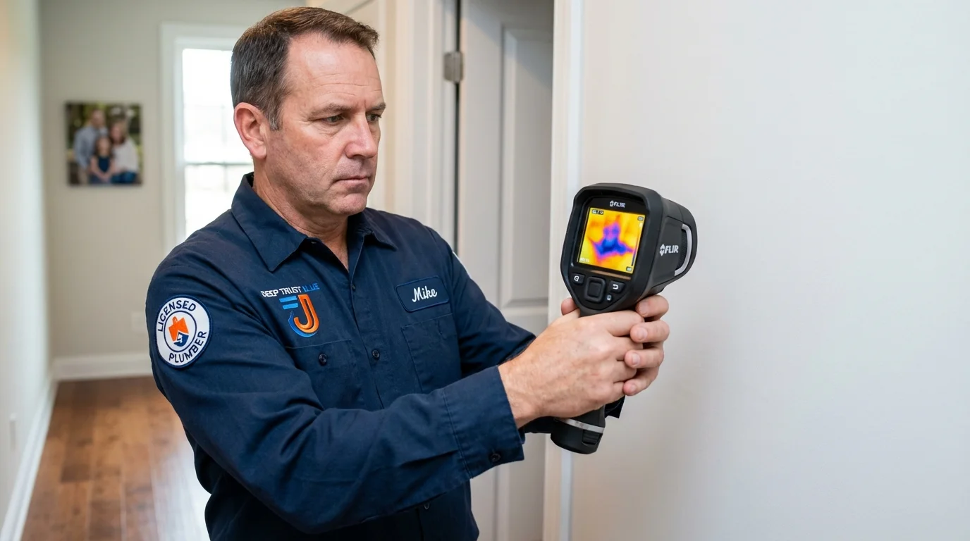 Thermal imaging leak detection by Johns Plumbing LLC in Niles
